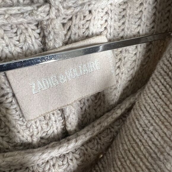 Zadig & Voltaire Sz XS/S Callista Poncho Hooded Wool Yak - Picture 8 of 12